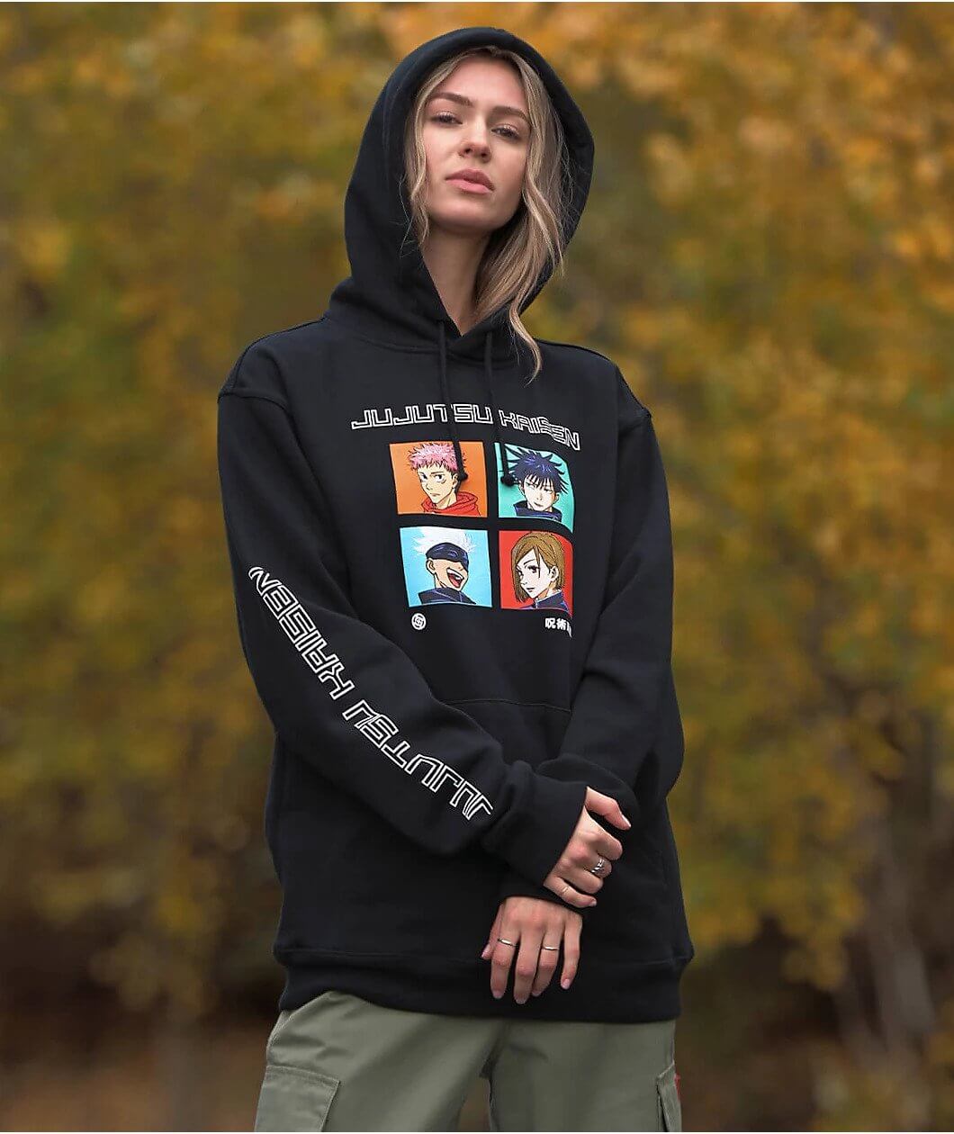 Jujutsu Kaisen Squad Black Hoodie